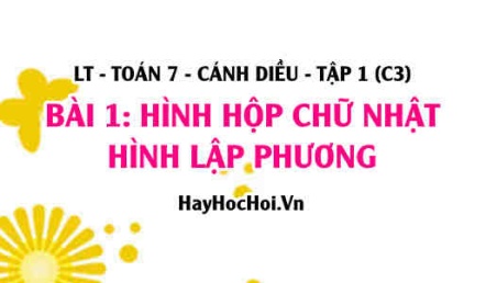 Công thức tính diện tích xung quanh và thể tích của hình hộp chữ nhật, hình lập phương? Toán 7 bài 1 cd1c3